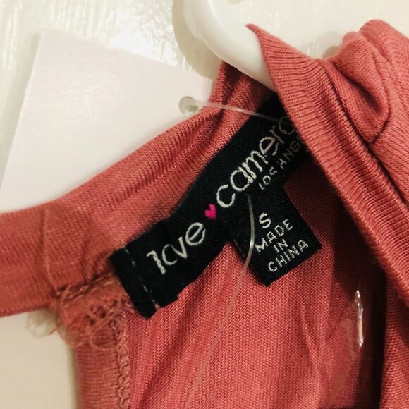 Love Cameron Women's Short Sleeve Casual Soft Jersey Dress Mauve Size Small‎ NWT - Picture 5 of 5